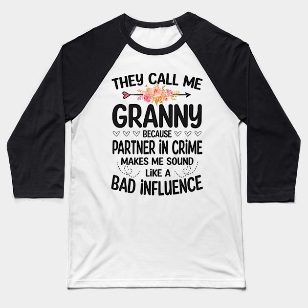 Granny - they call me Granny Baseball T-Shirt by Bagshaw Gravity